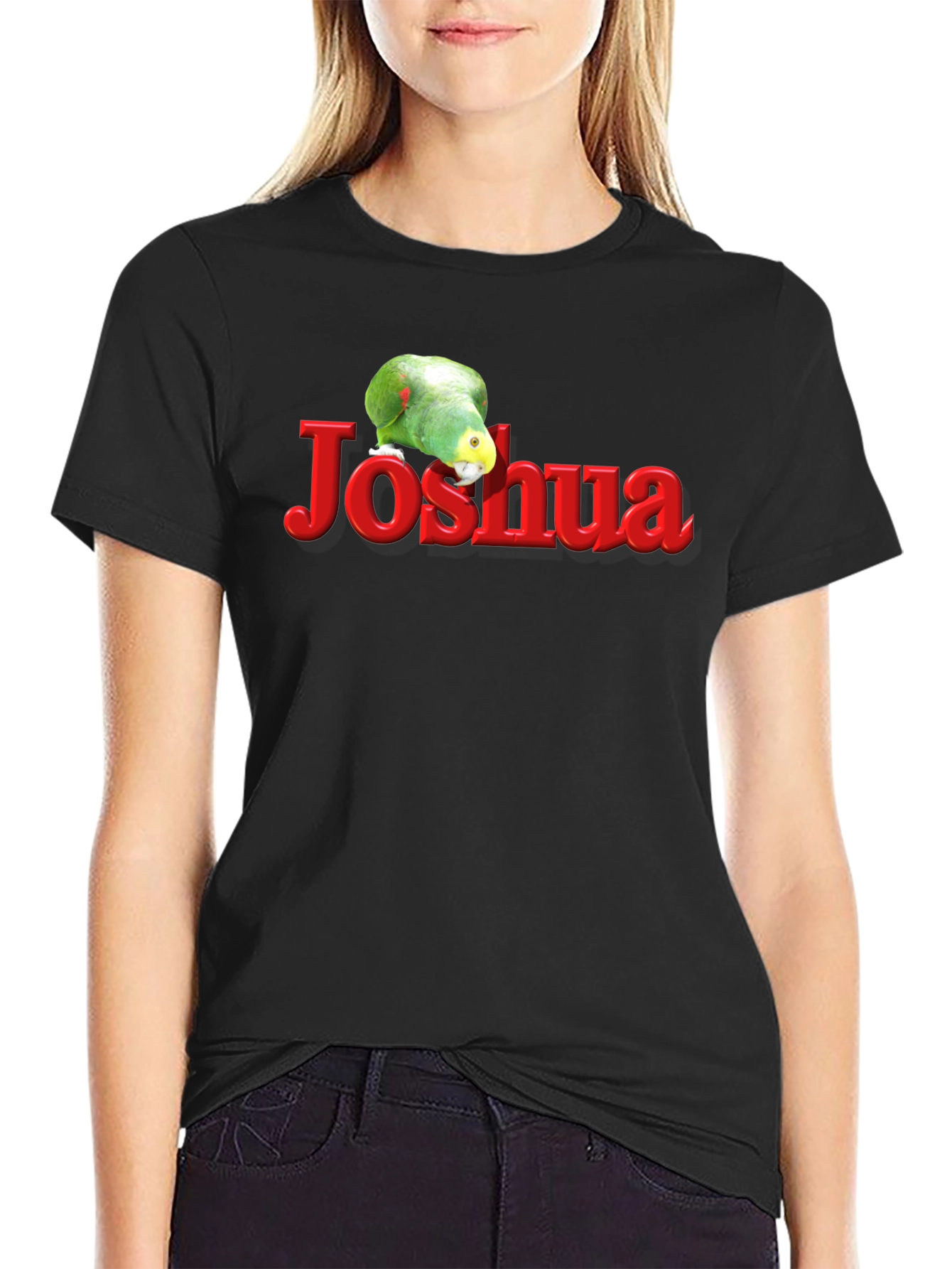 Personalized Parrot Name T-Shirt - Joshua