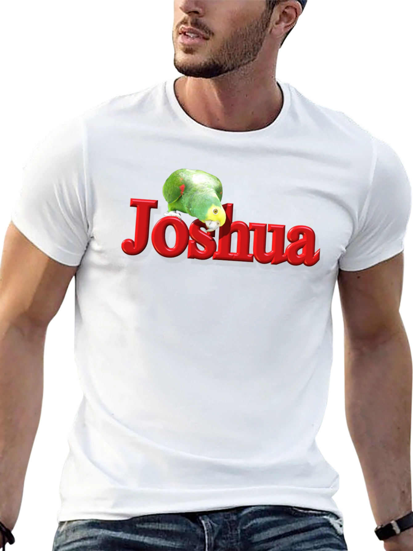 Personalized Parrot Name T-Shirt - Joshua