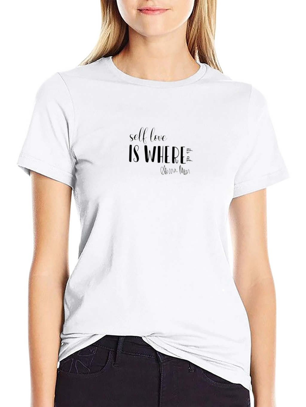 Black T-Shirt Self Love is Where