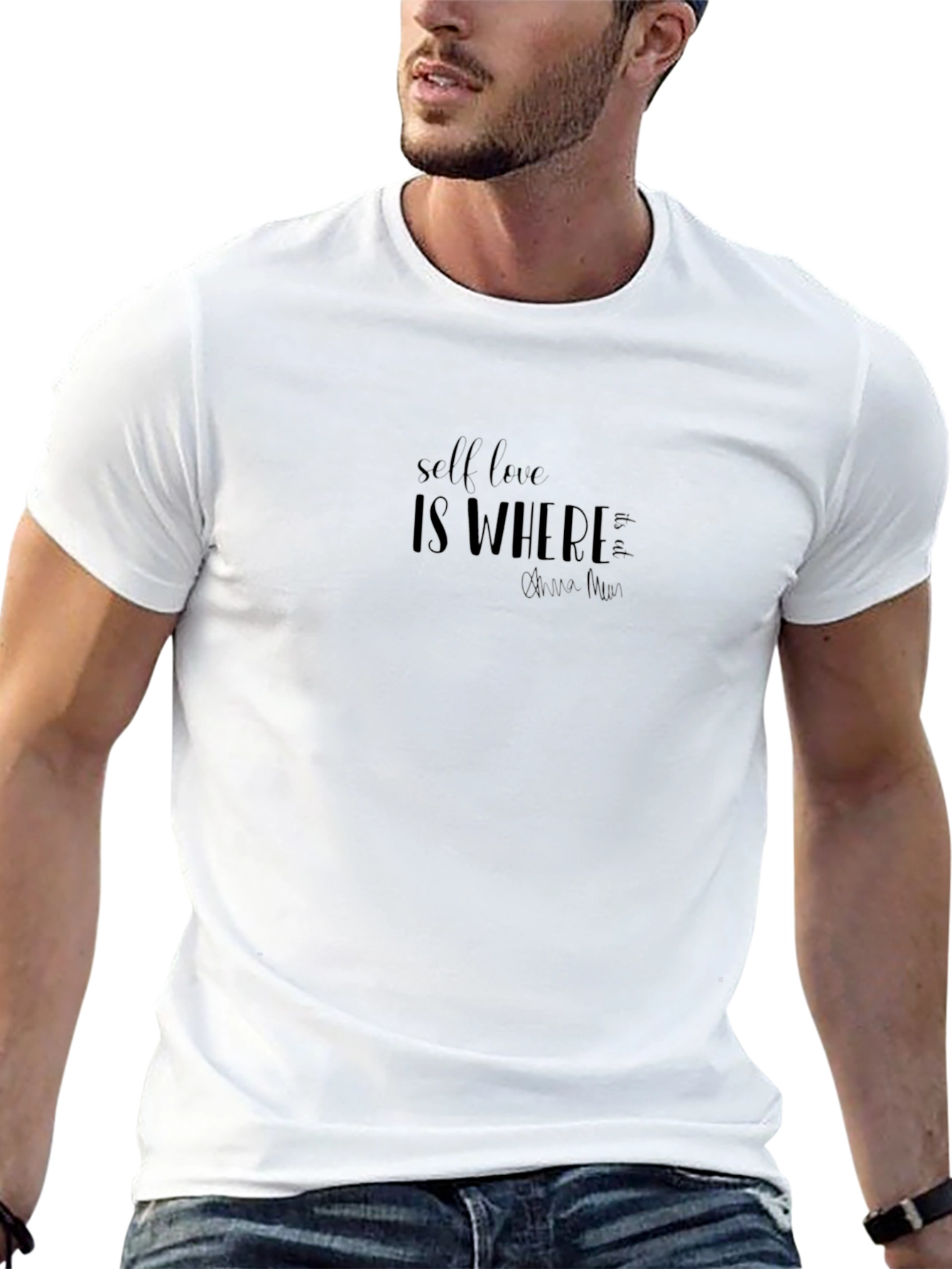Black T-Shirt Self Love is Where