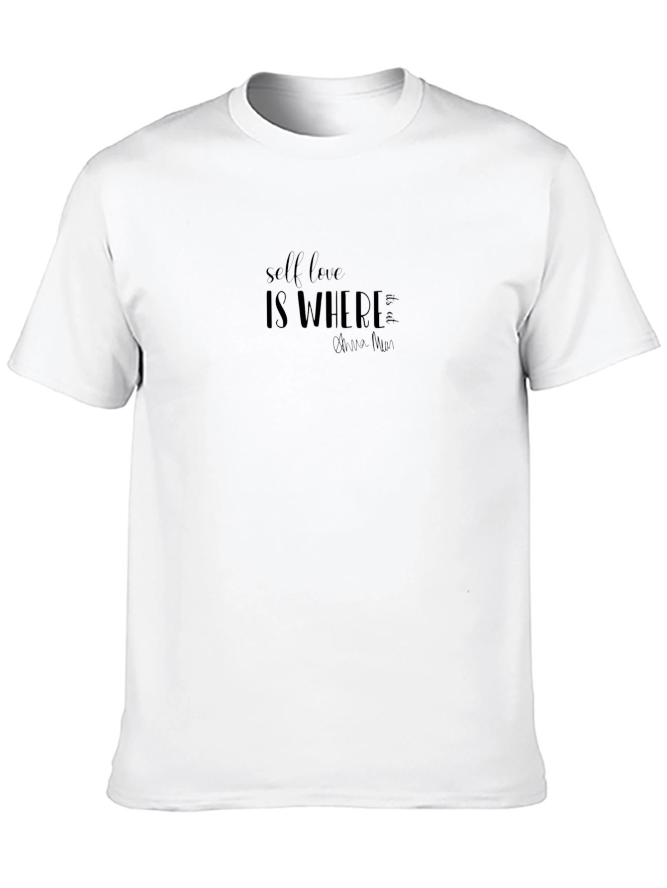 Black T-Shirt Self Love is Where