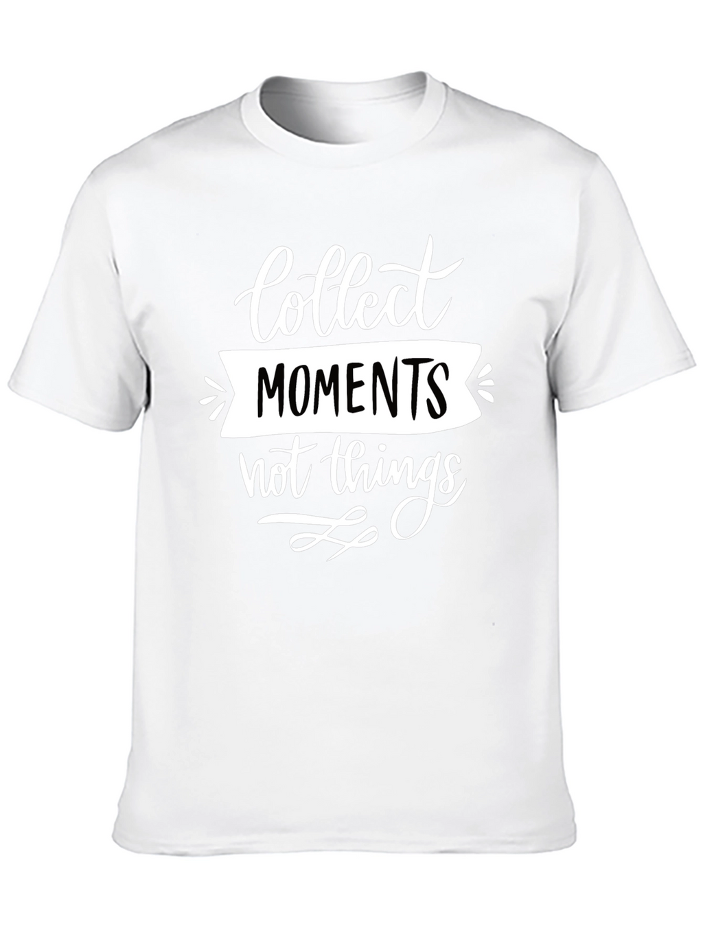 Collect Moments Graphic Tee - Black Cotton Comfort