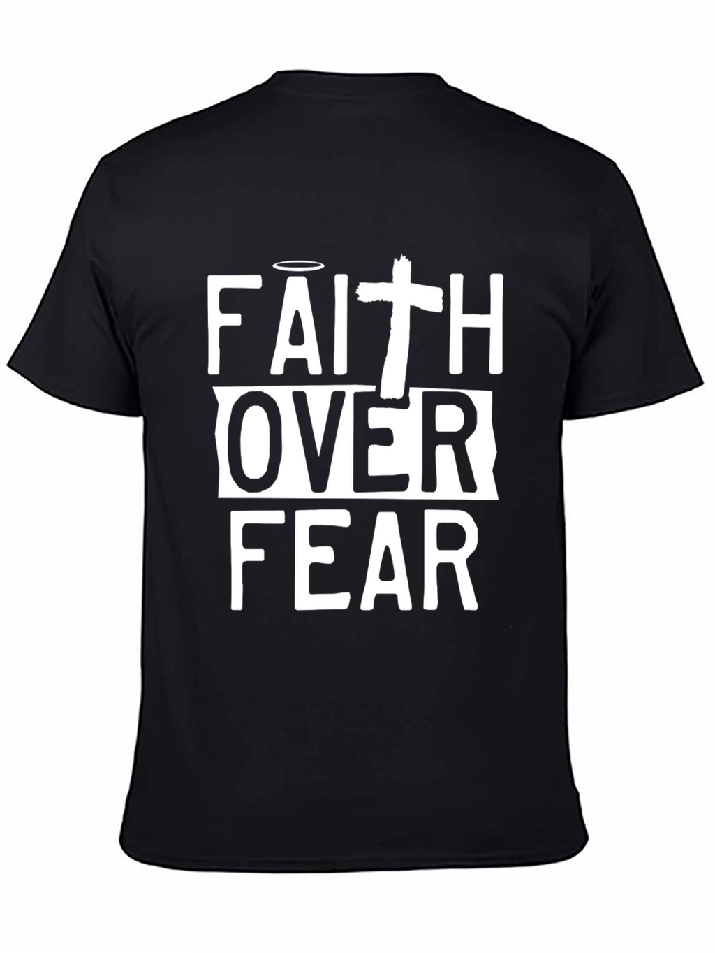 Faith Over Fear Christian T-Shirt - Religious Graphic Tee