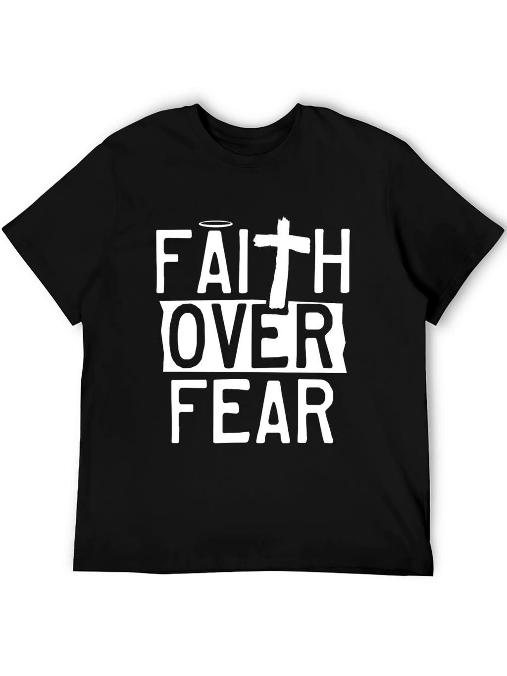 Faith Over Fear Christian T-Shirt - Religious Graphic Tee