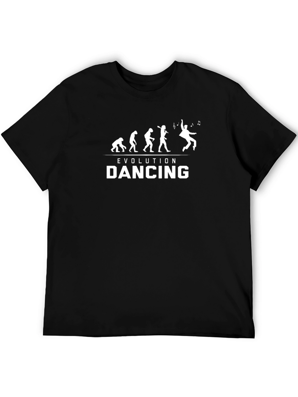 Evolution of Dancing Black T-Shirt