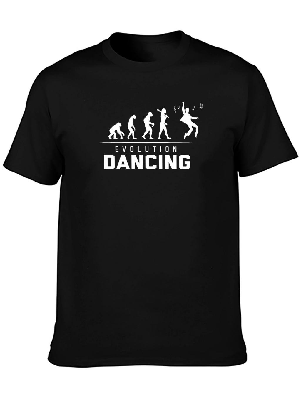 Evolution of Dancing Black T-Shirt
