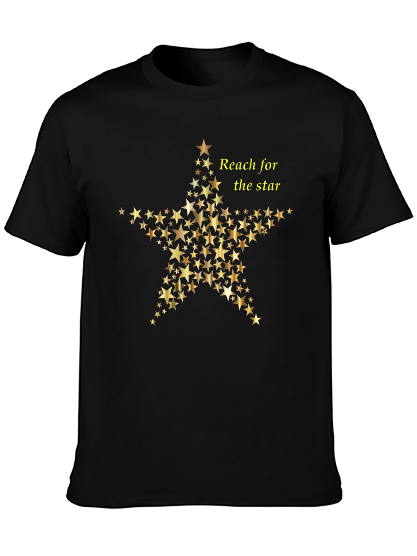 Reach for the Star Graphic Black Tee