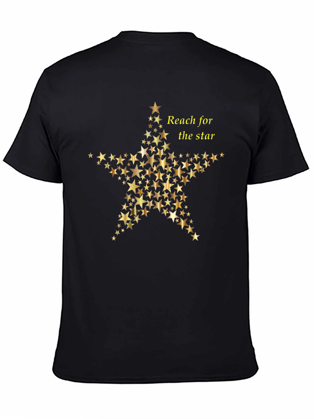 Reach for the Star Graphic Black Tee