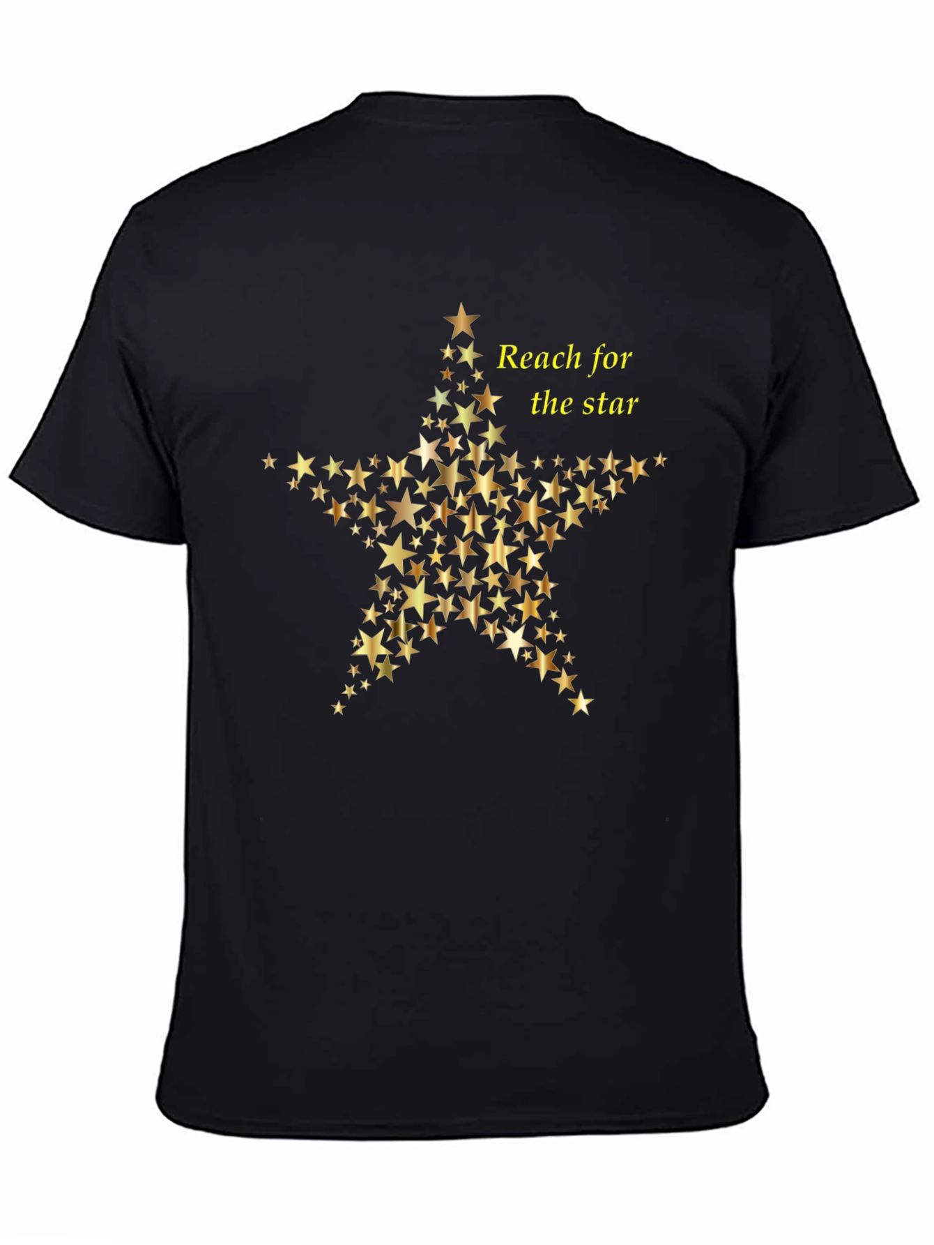Reach for the Star Graphic Black Tee