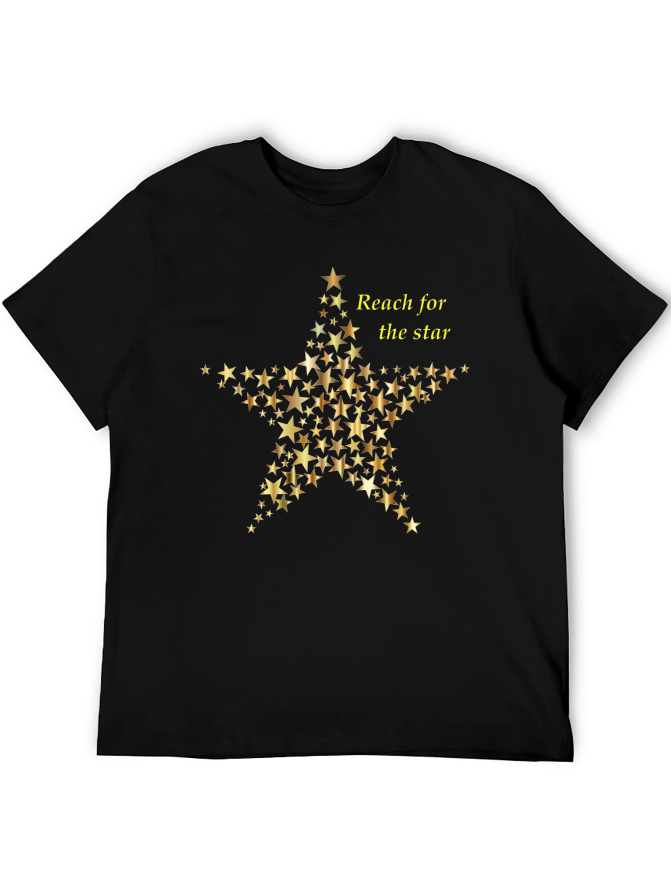 Reach for the Star Graphic Black Tee