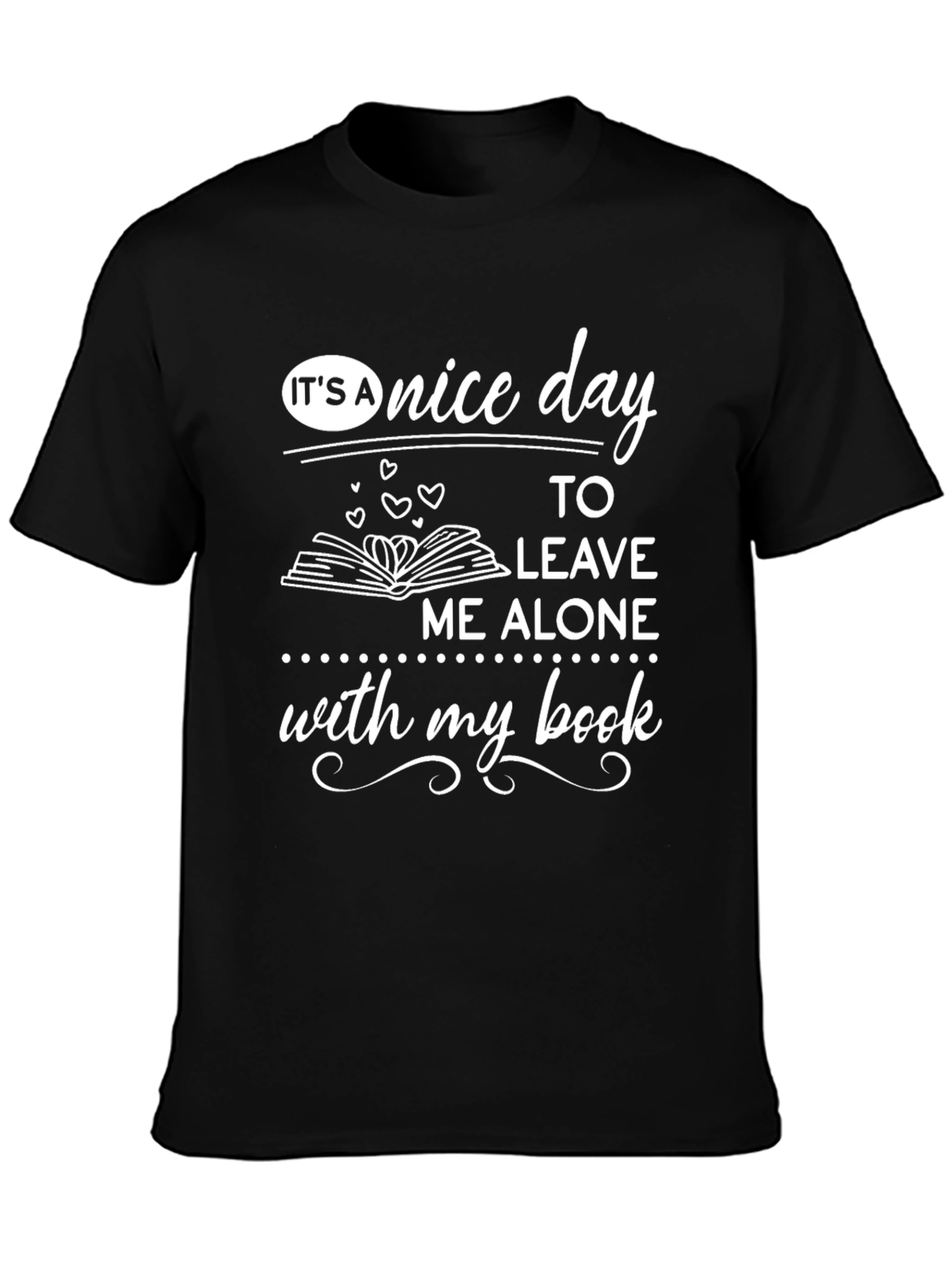 Funny Reader T-Shirt - Leave Me Alone With My Book