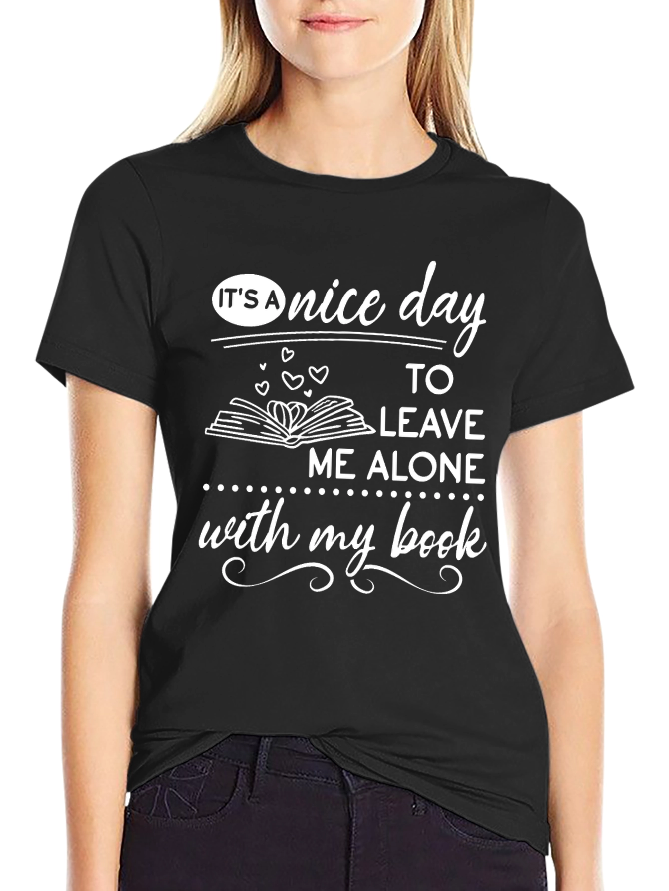 Funny Reader T-Shirt - Leave Me Alone With My Book