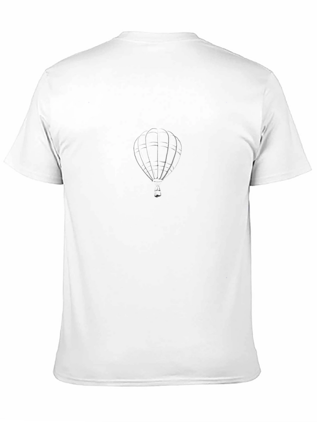 Black Hot Air Balloon Graphic T-Shirt