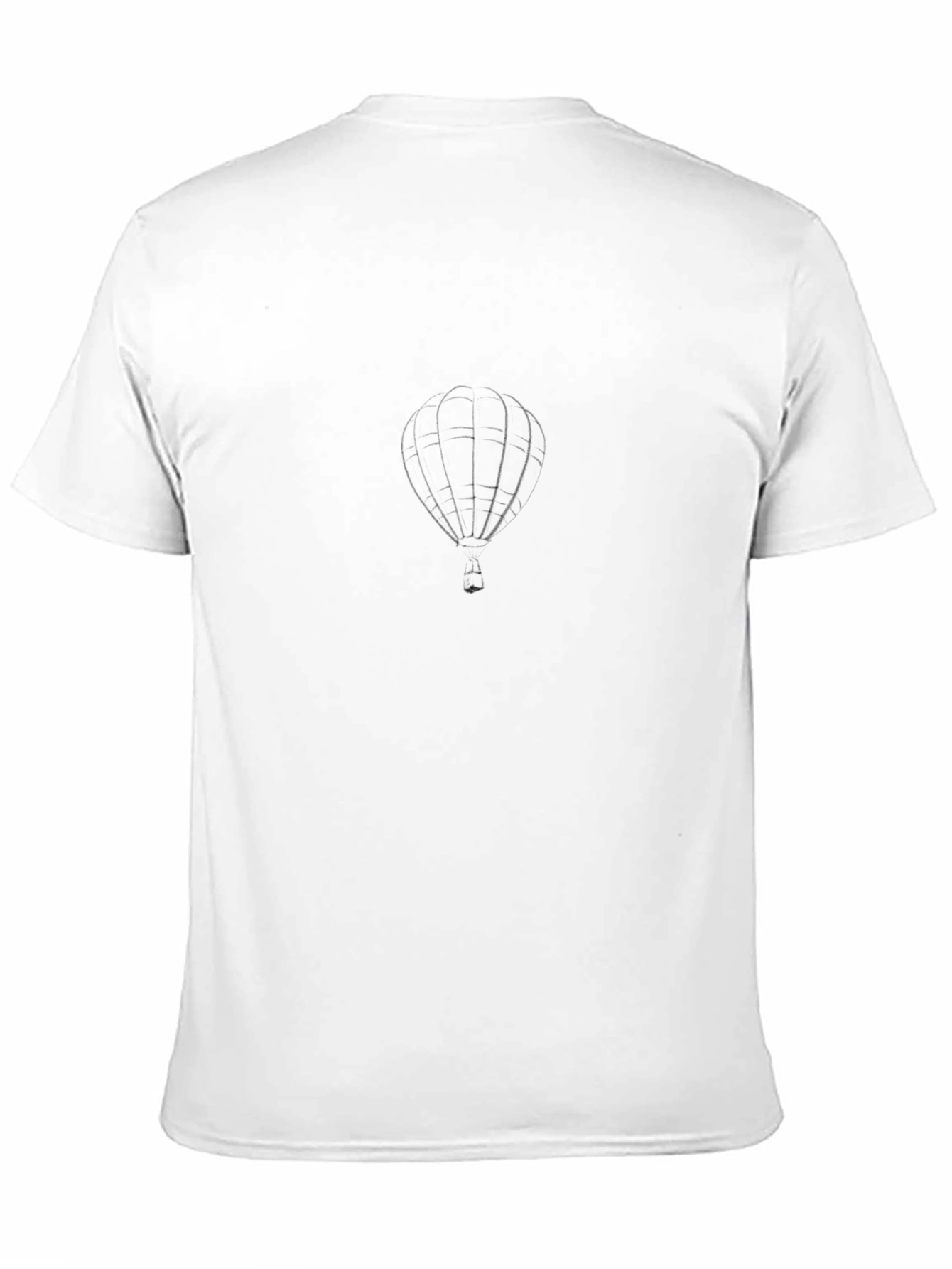 Black Hot Air Balloon Graphic T-Shirt