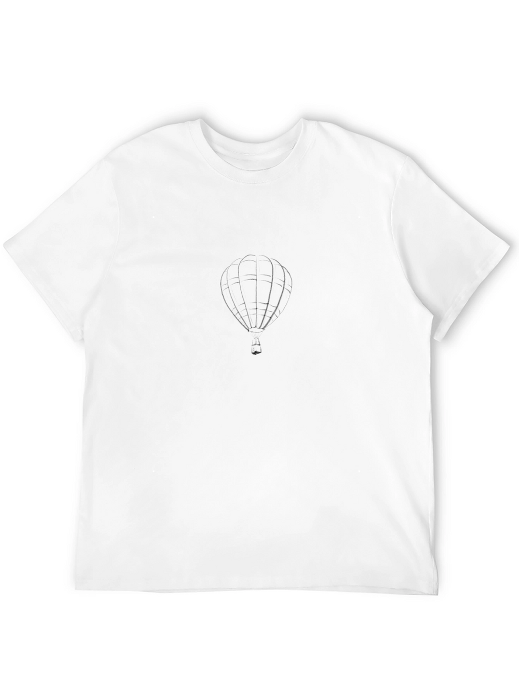 Black Hot Air Balloon Graphic T-Shirt