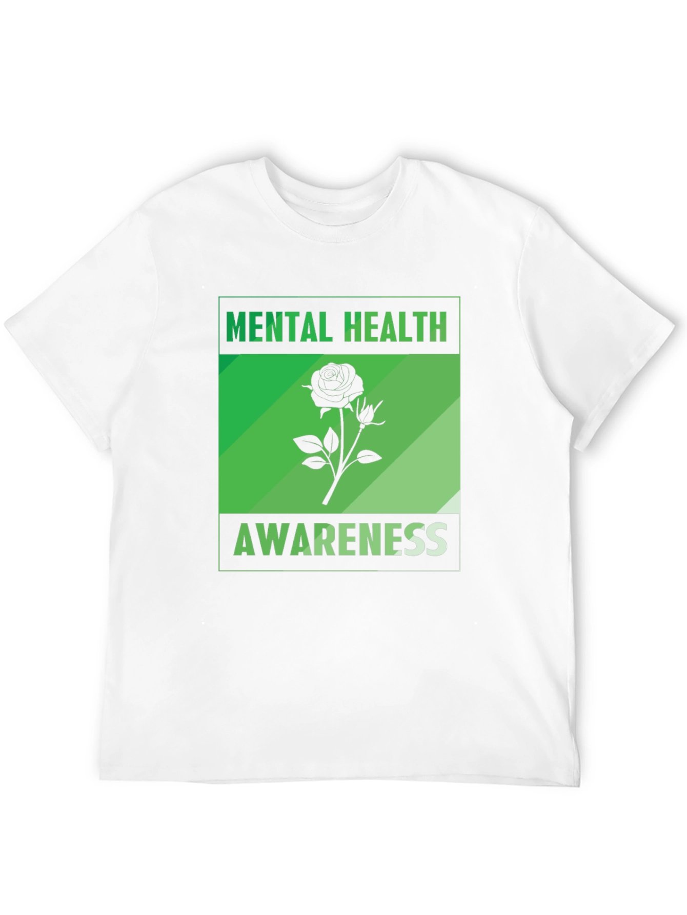 Mental Health Awareness Rose Graphic Tee