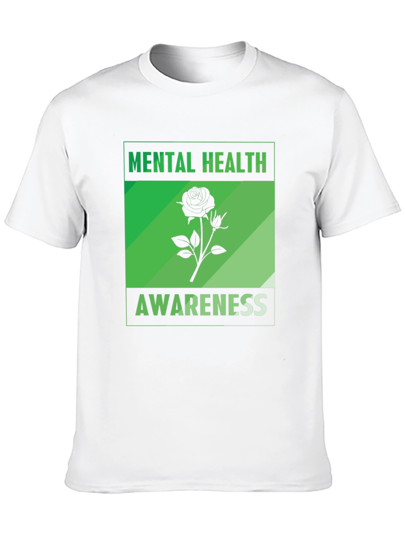 Mental Health Awareness Rose Graphic Tee