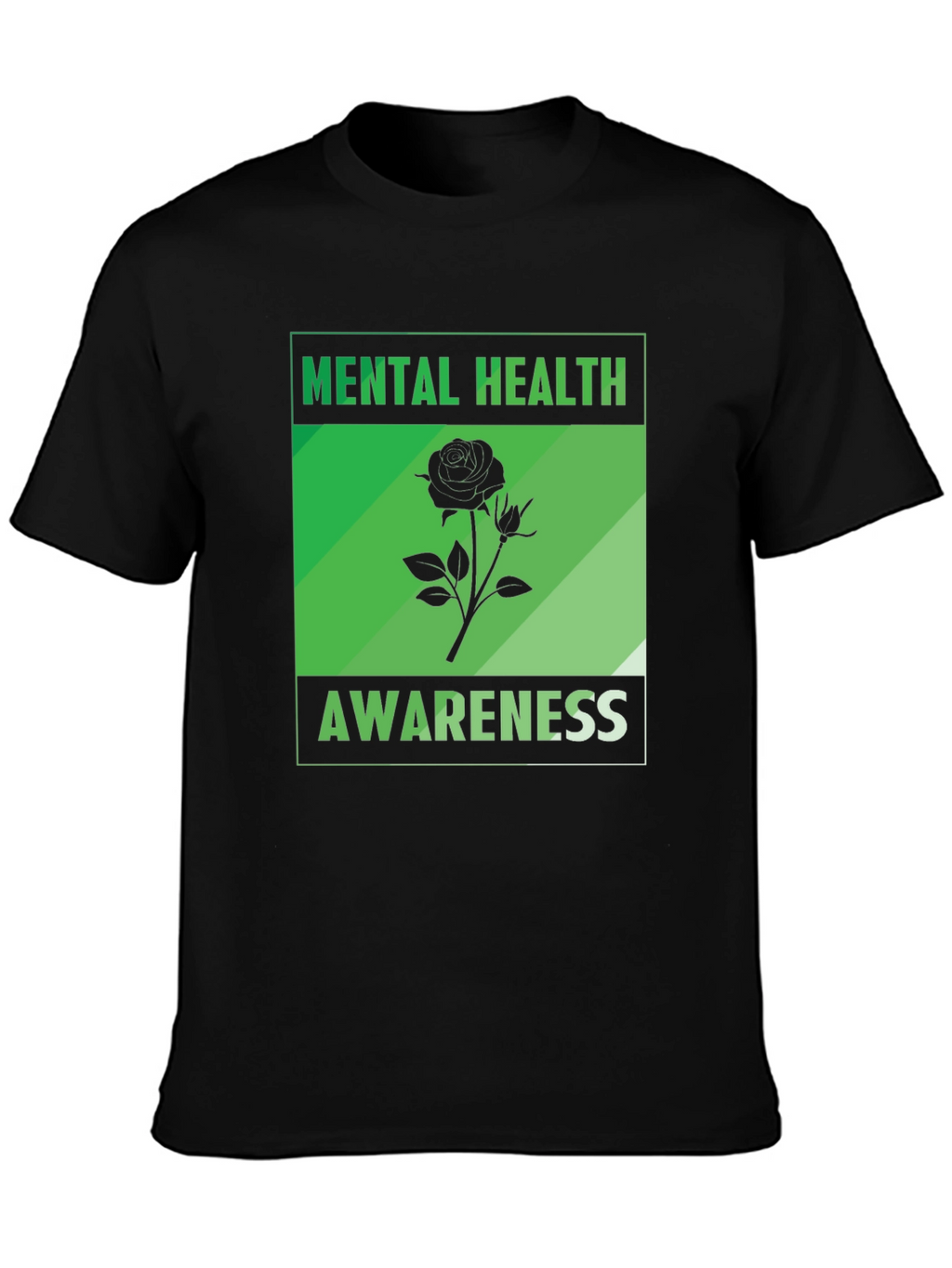 Mental Health Awareness Rose Graphic Tee