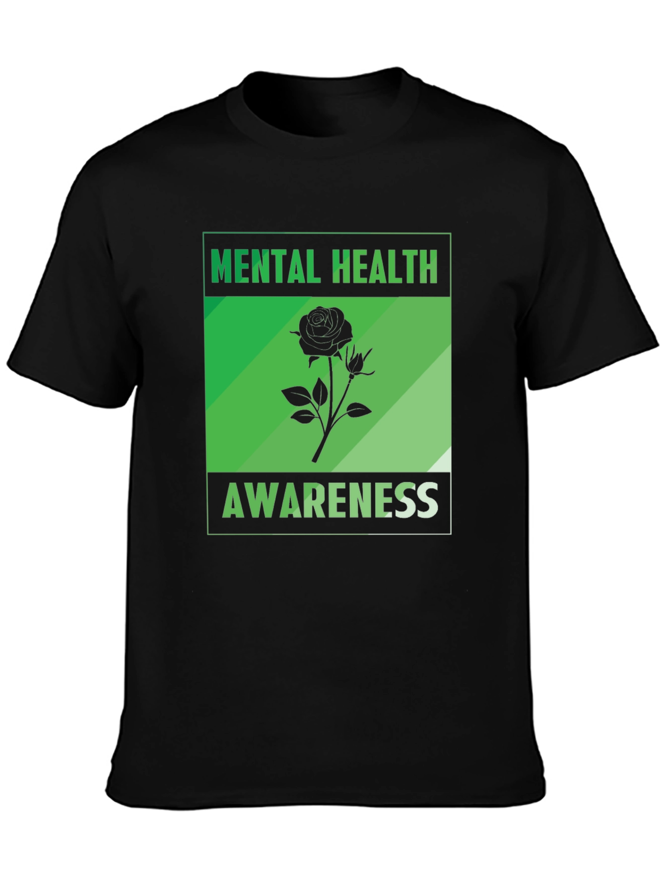 Mental Health Awareness Rose Graphic Tee