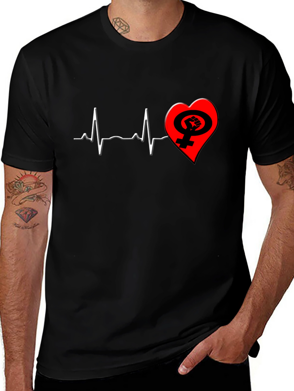Feminist Heartbeat T-Shirt