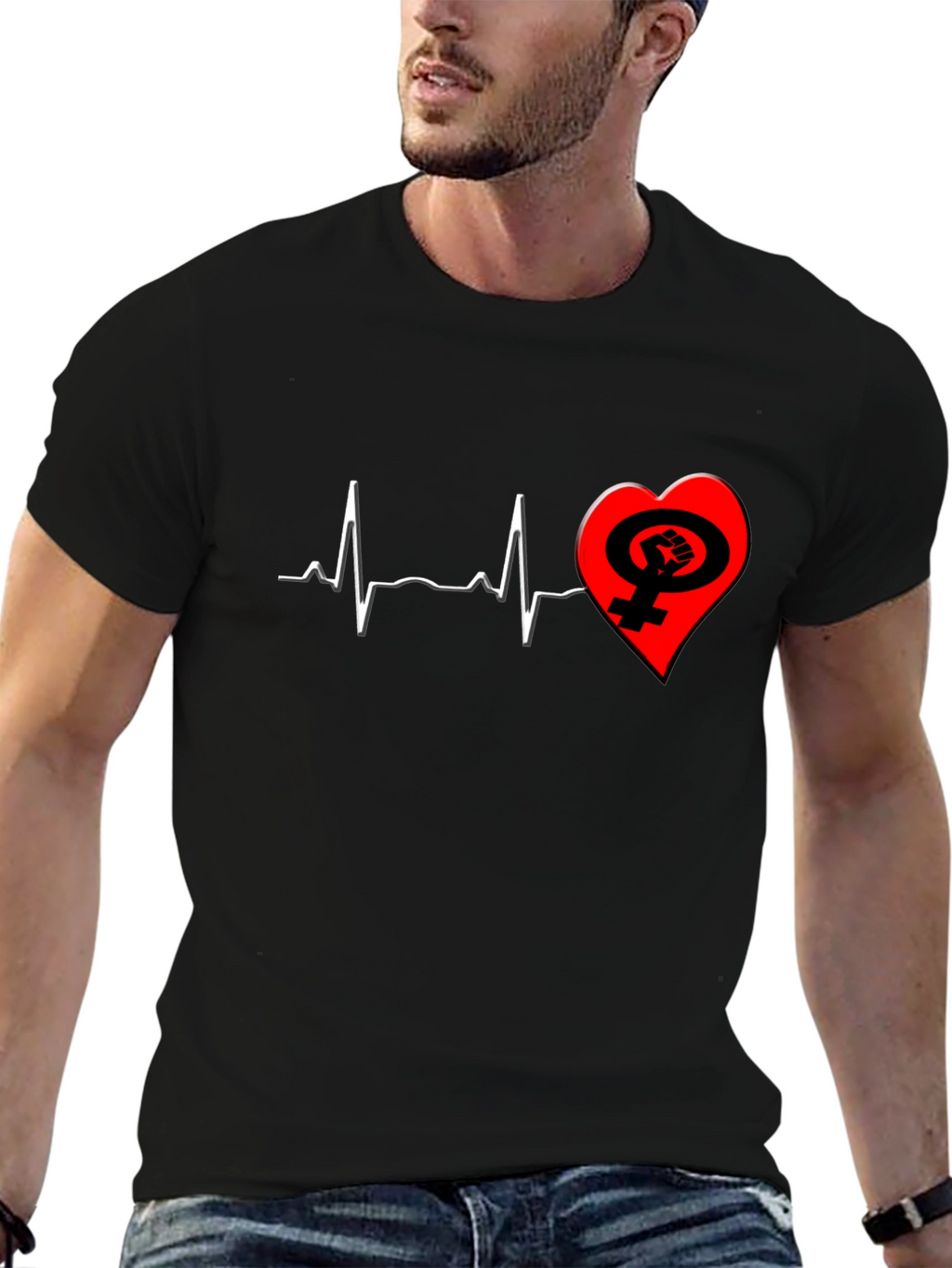 Feminist Heartbeat T-Shirt
