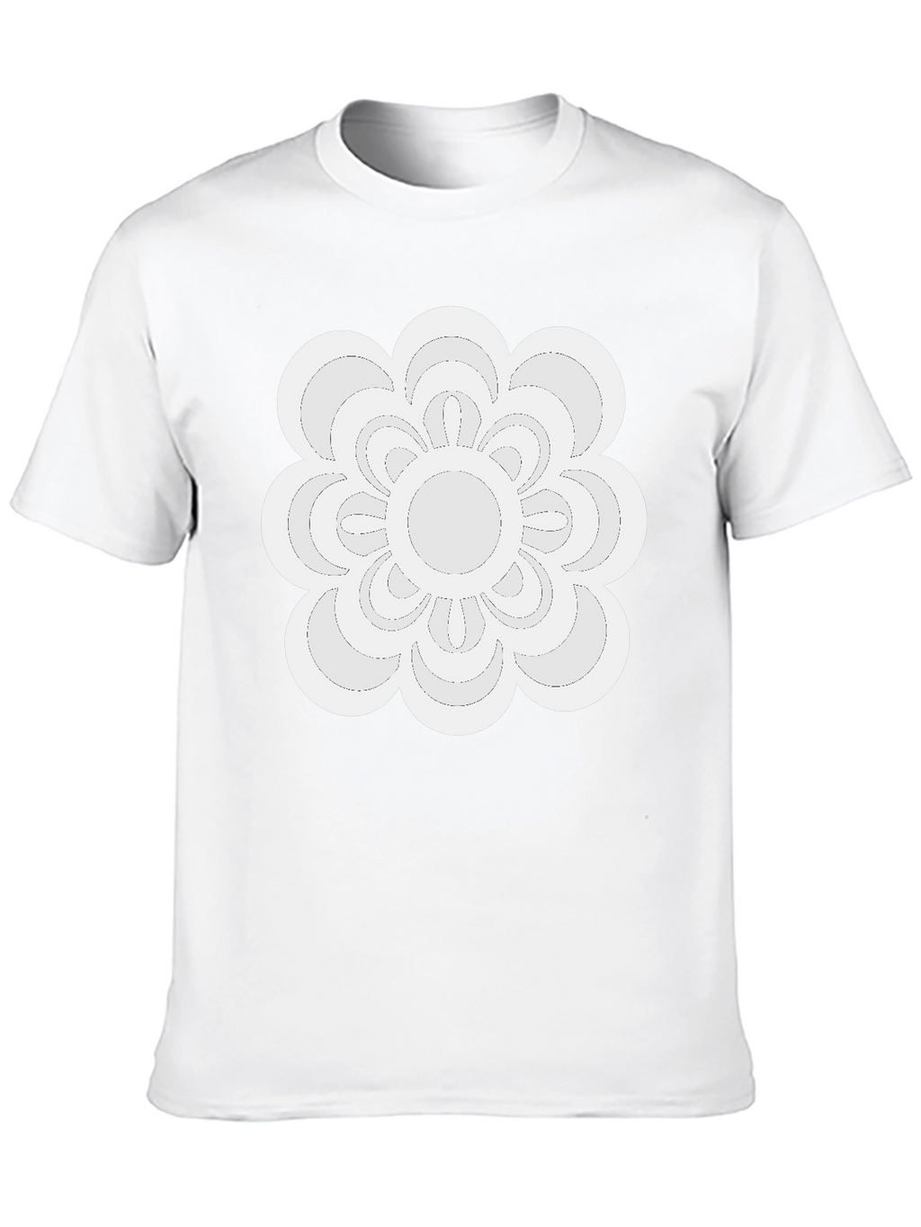 Modern Floral Tee - Black Casual Shirt