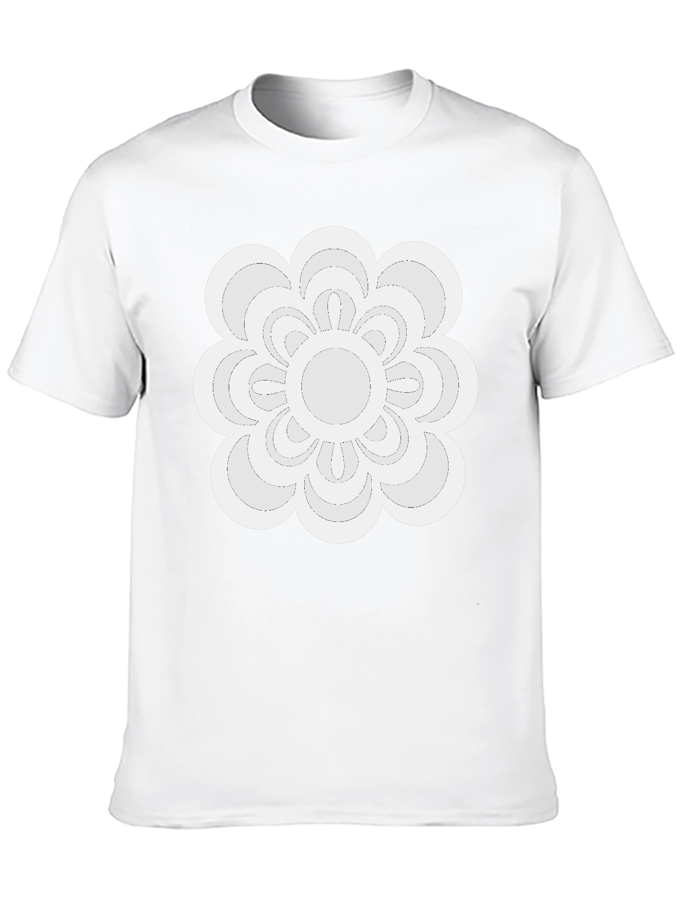 Modern Floral Tee - Black Casual Shirt
