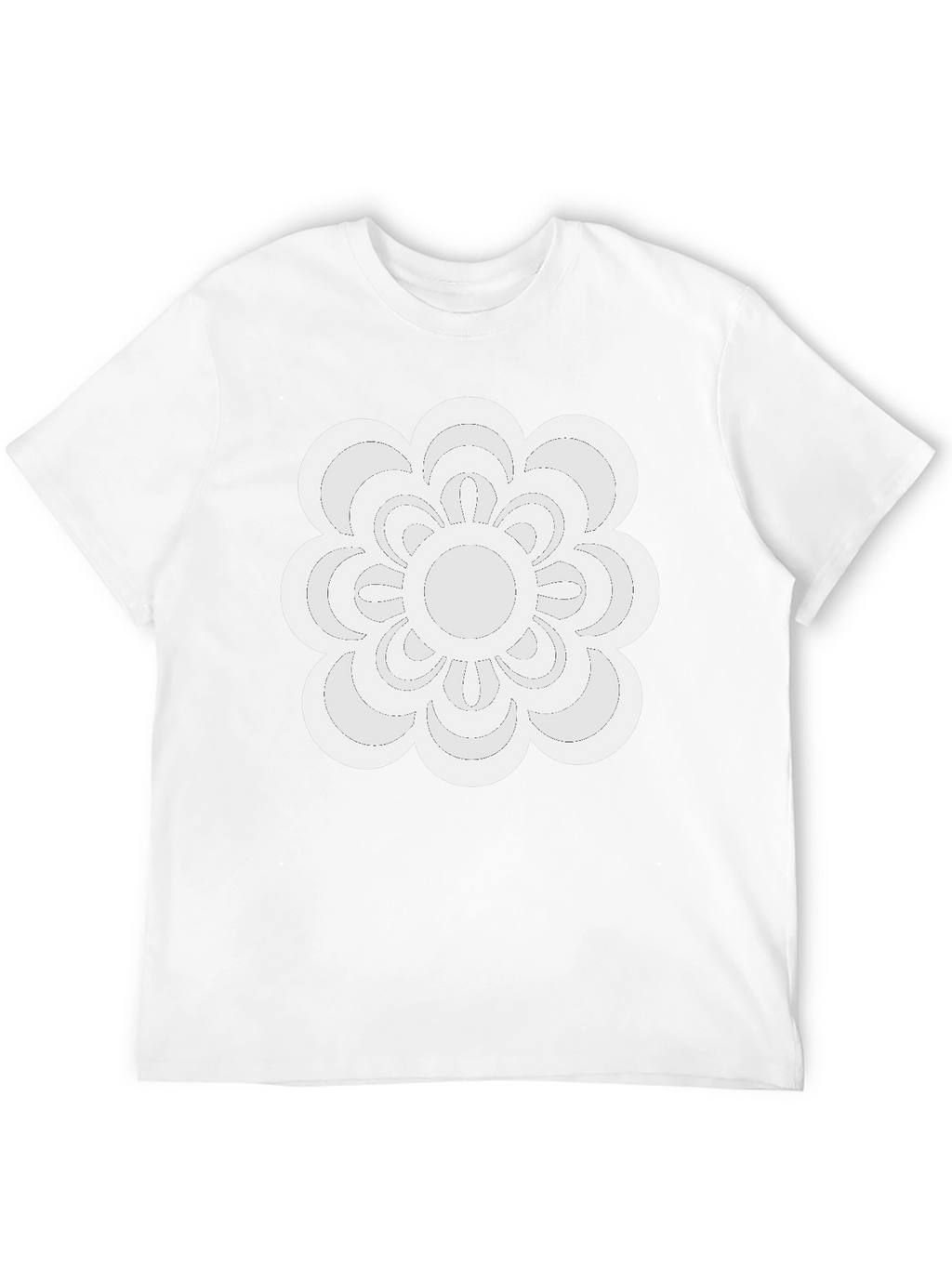 Modern Floral Tee - Black Casual Shirt