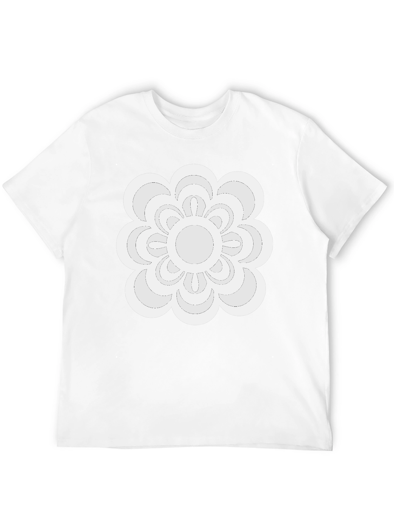 Modern Floral Tee - Black Casual Shirt
