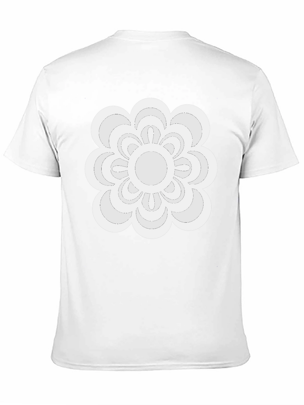 Modern Floral Tee - Black Casual Shirt