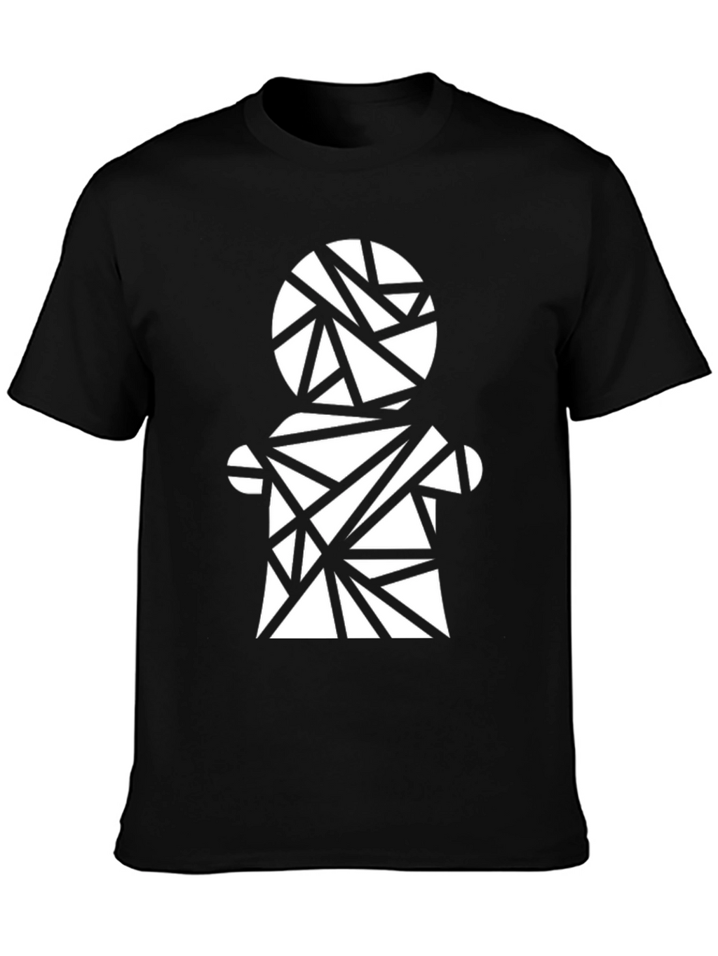 Geometric Figure Black T-Shirt