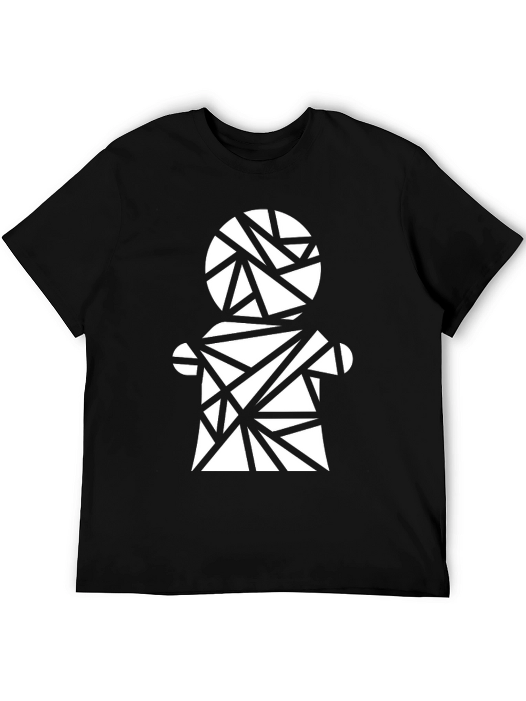 Geometric Figure Black T-Shirt