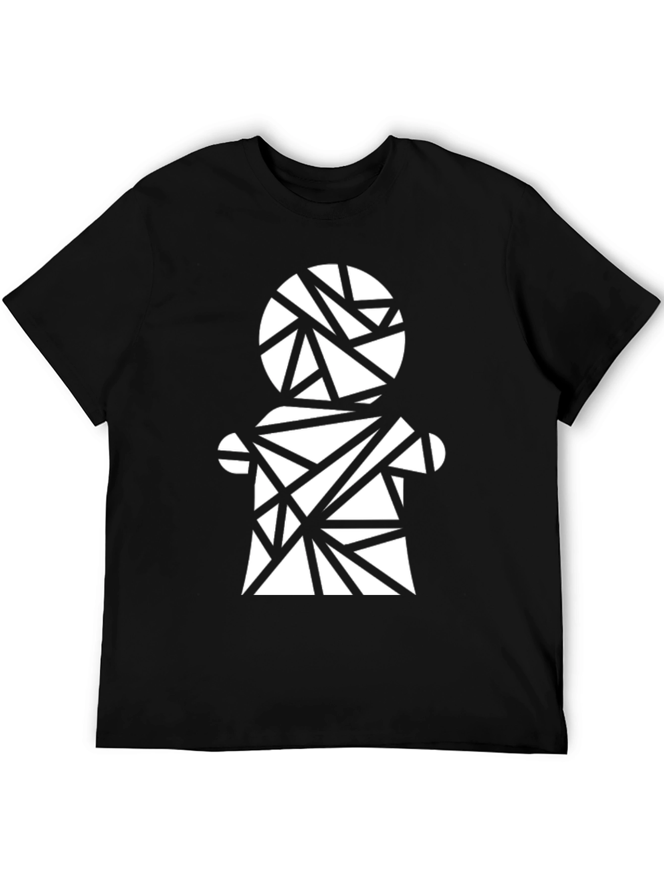 Geometric Figure Black T-Shirt