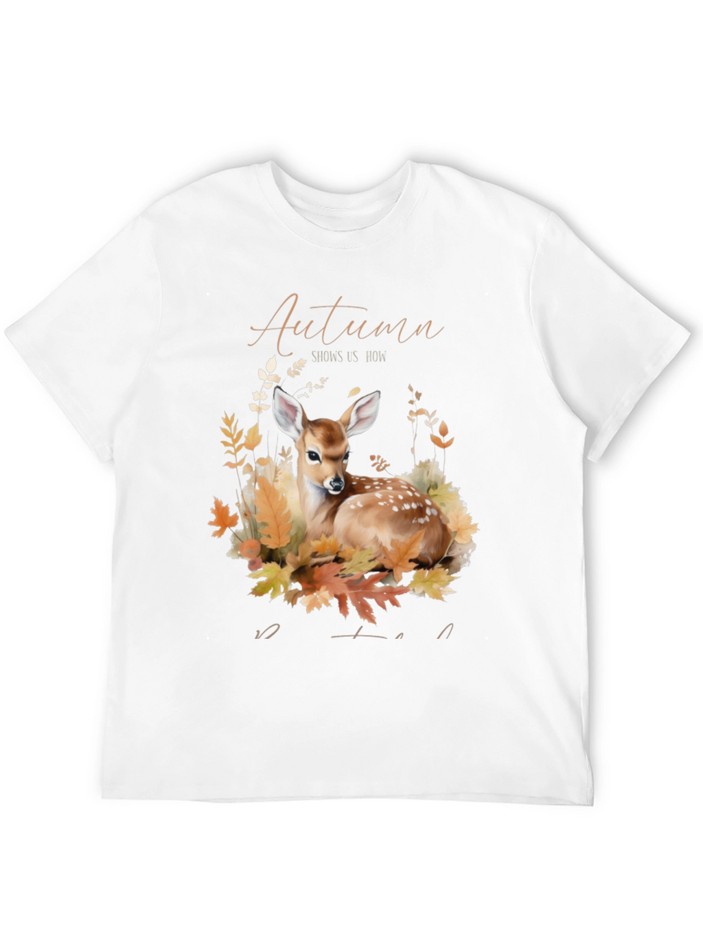 Autumn Deer Graphic T-Shirt