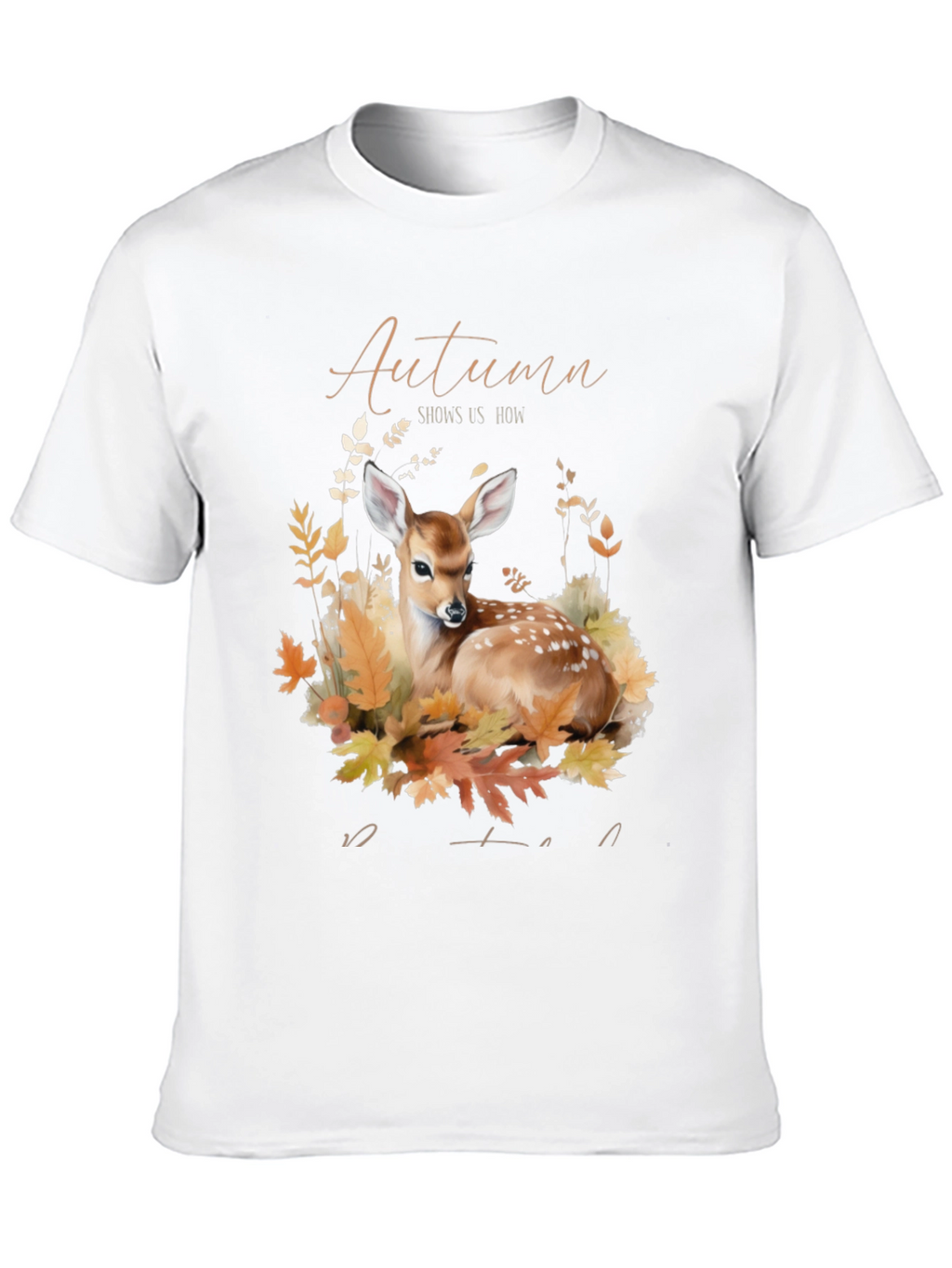 Autumn Deer Graphic T-Shirt