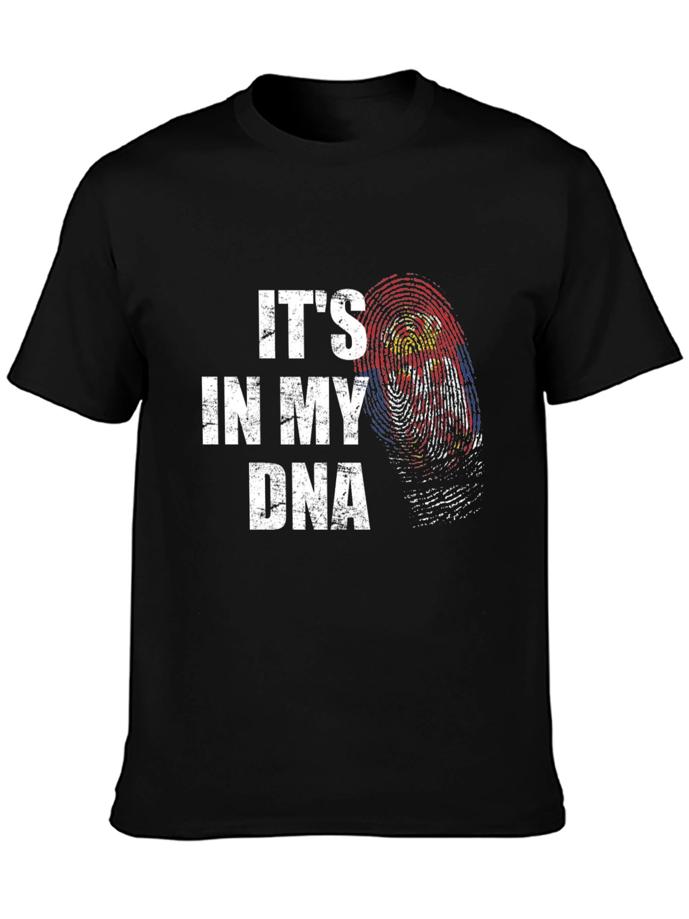 Its in My DNA Graphic Tee - Black Cotton T-Shirt