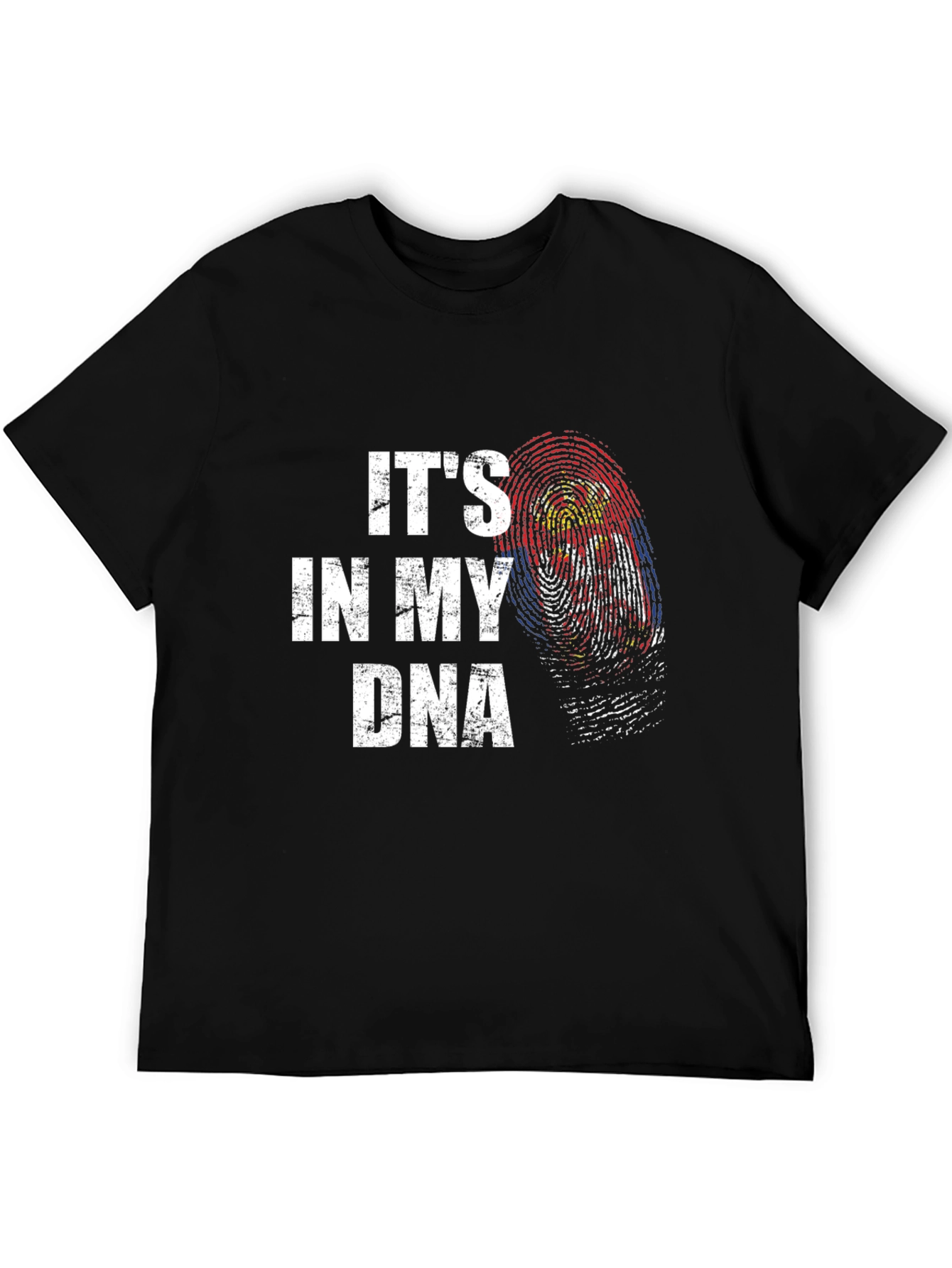 Its in My DNA Graphic Tee - Black Cotton T-Shirt