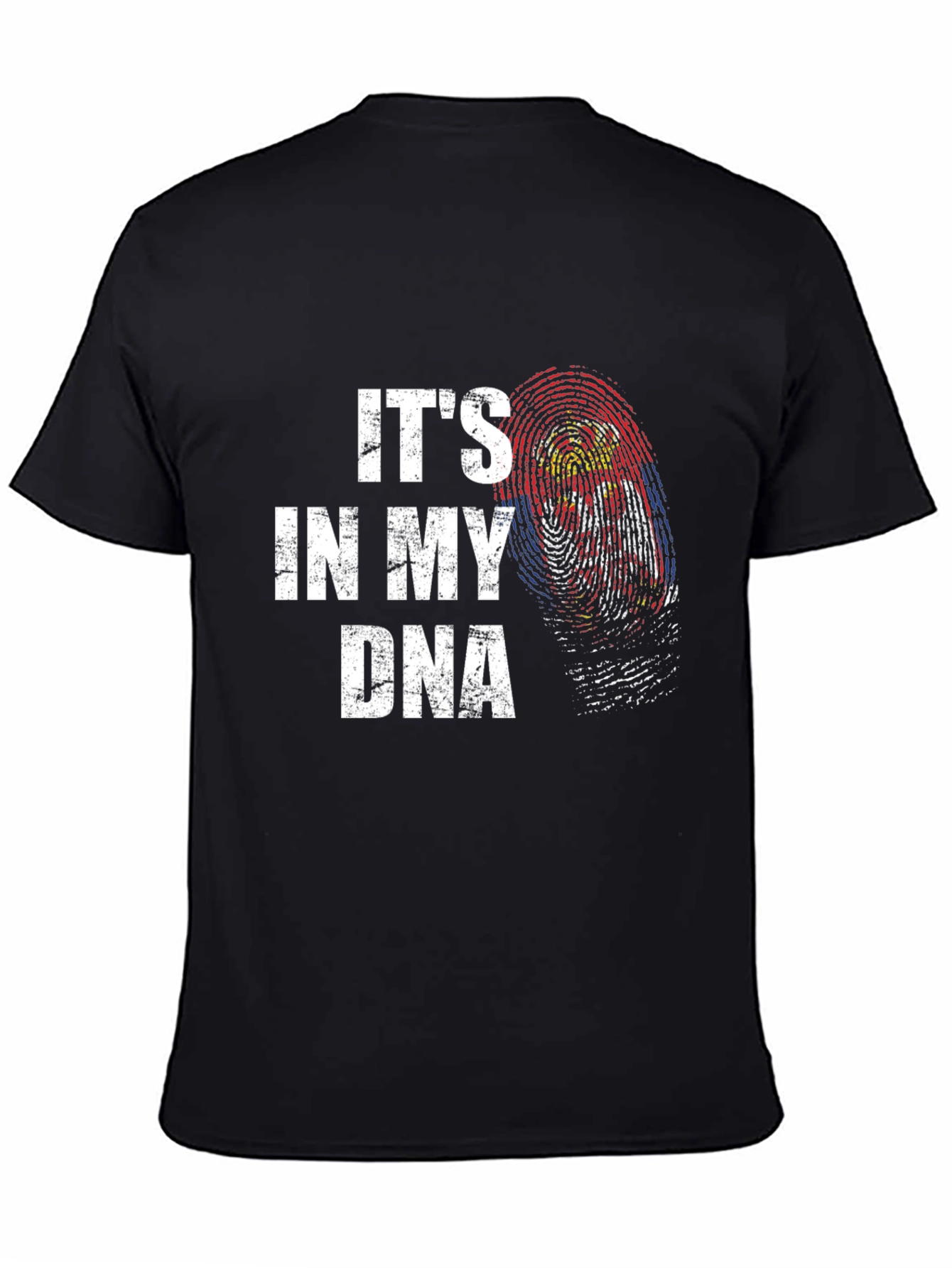 Its in My DNA Graphic Tee - Black Cotton T-Shirt
