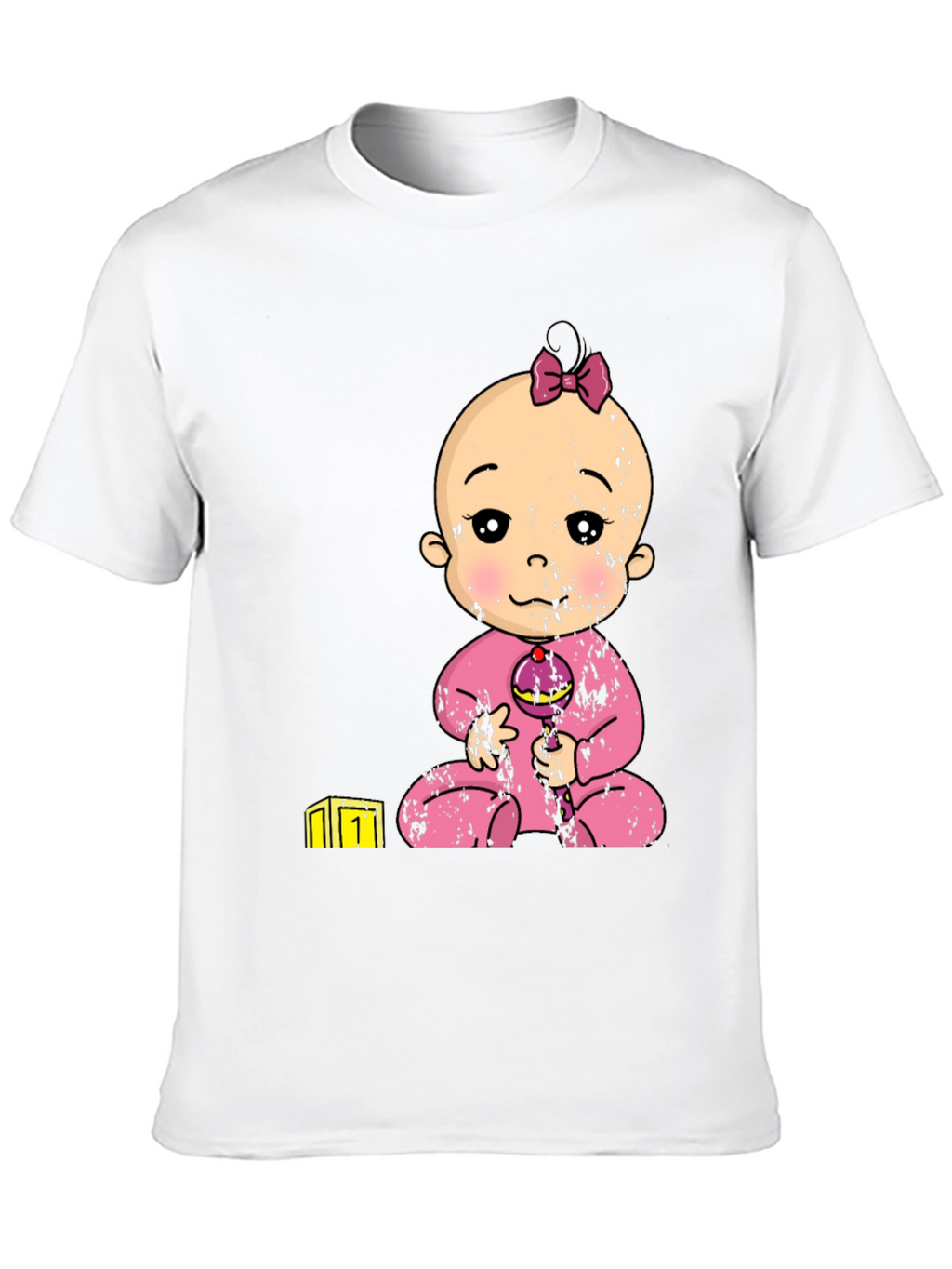 Baby Girl Graphic Tee - Black