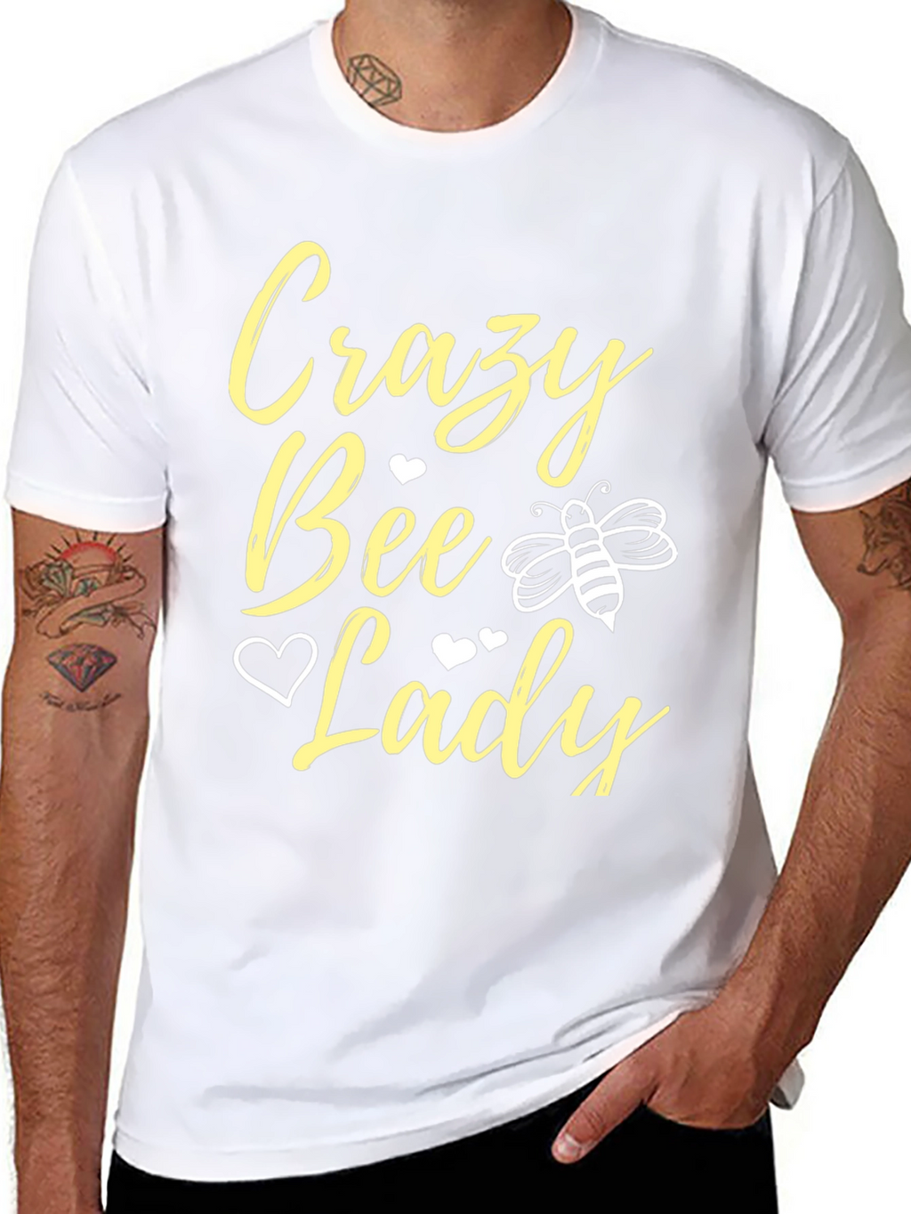 Crazy Bee Lady T-Shirt - Black
