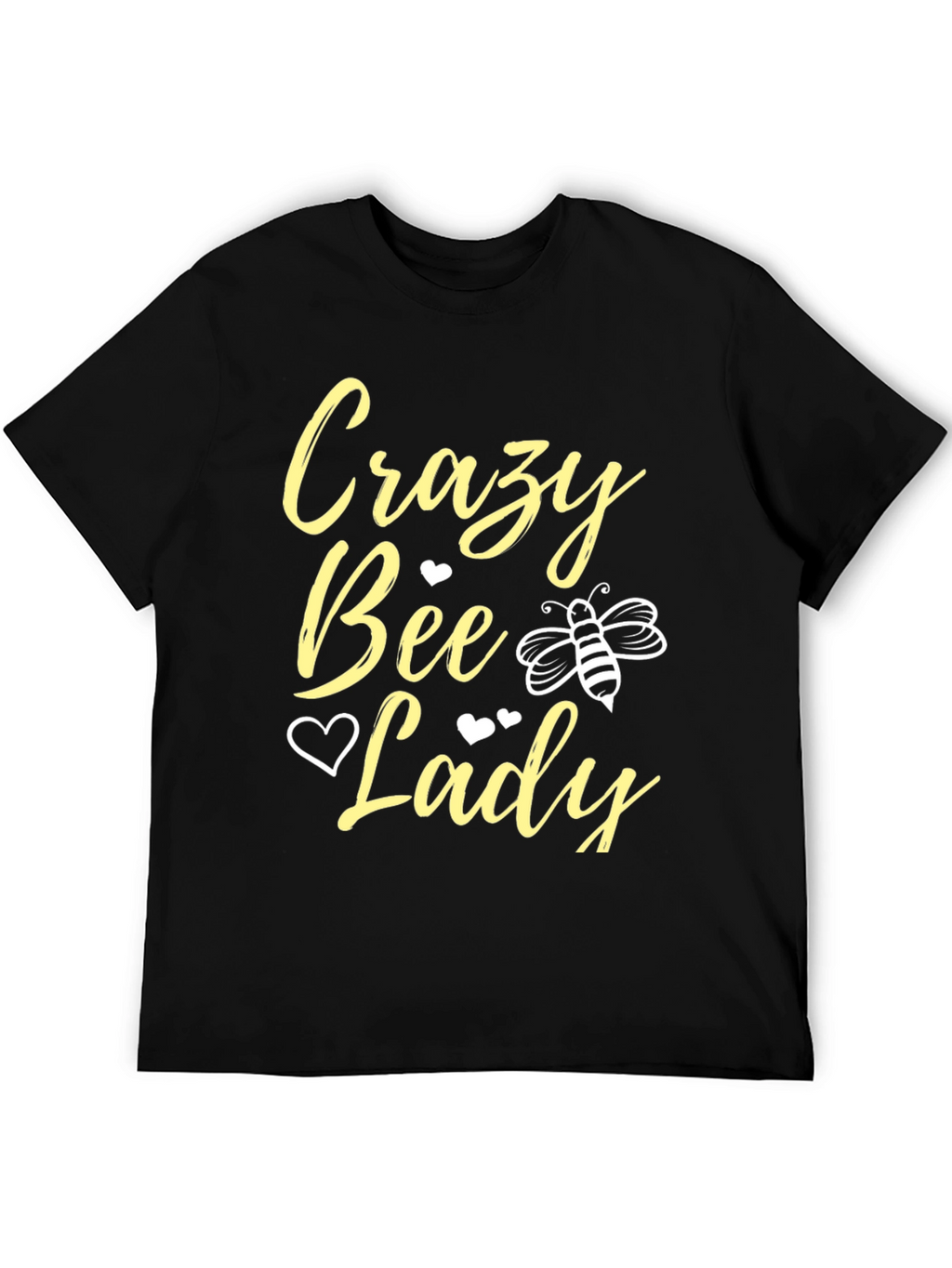 Crazy Bee Lady T-Shirt - Black