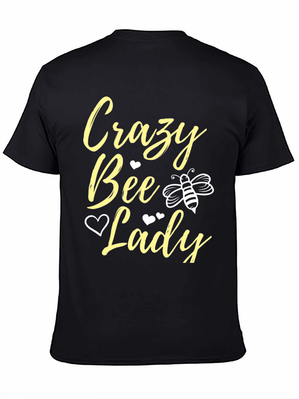 Crazy Bee Lady T-Shirt - Black