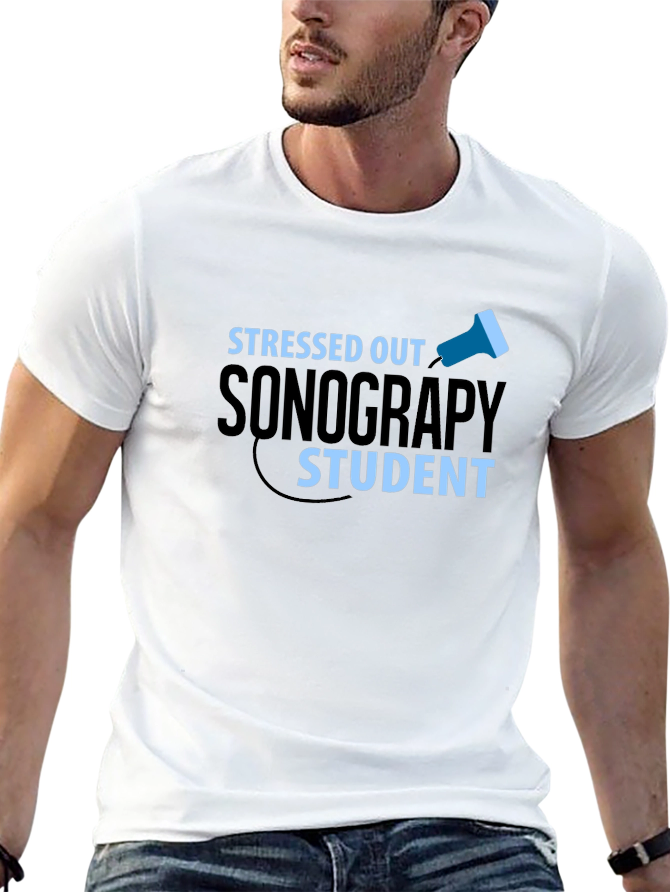Stressed Out Sonography Student Graphic Tee