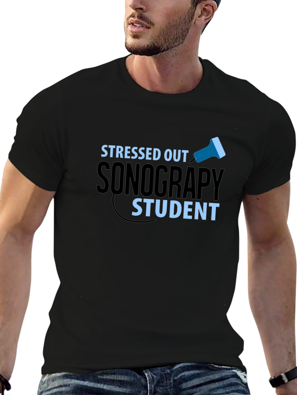Stressed Out Sonography Student Graphic Tee
