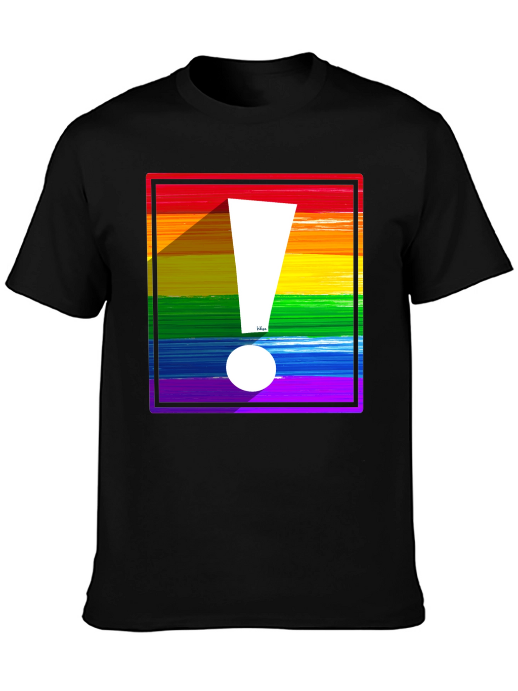 Rainbow Exclamation Tee - Bold Pride Statement