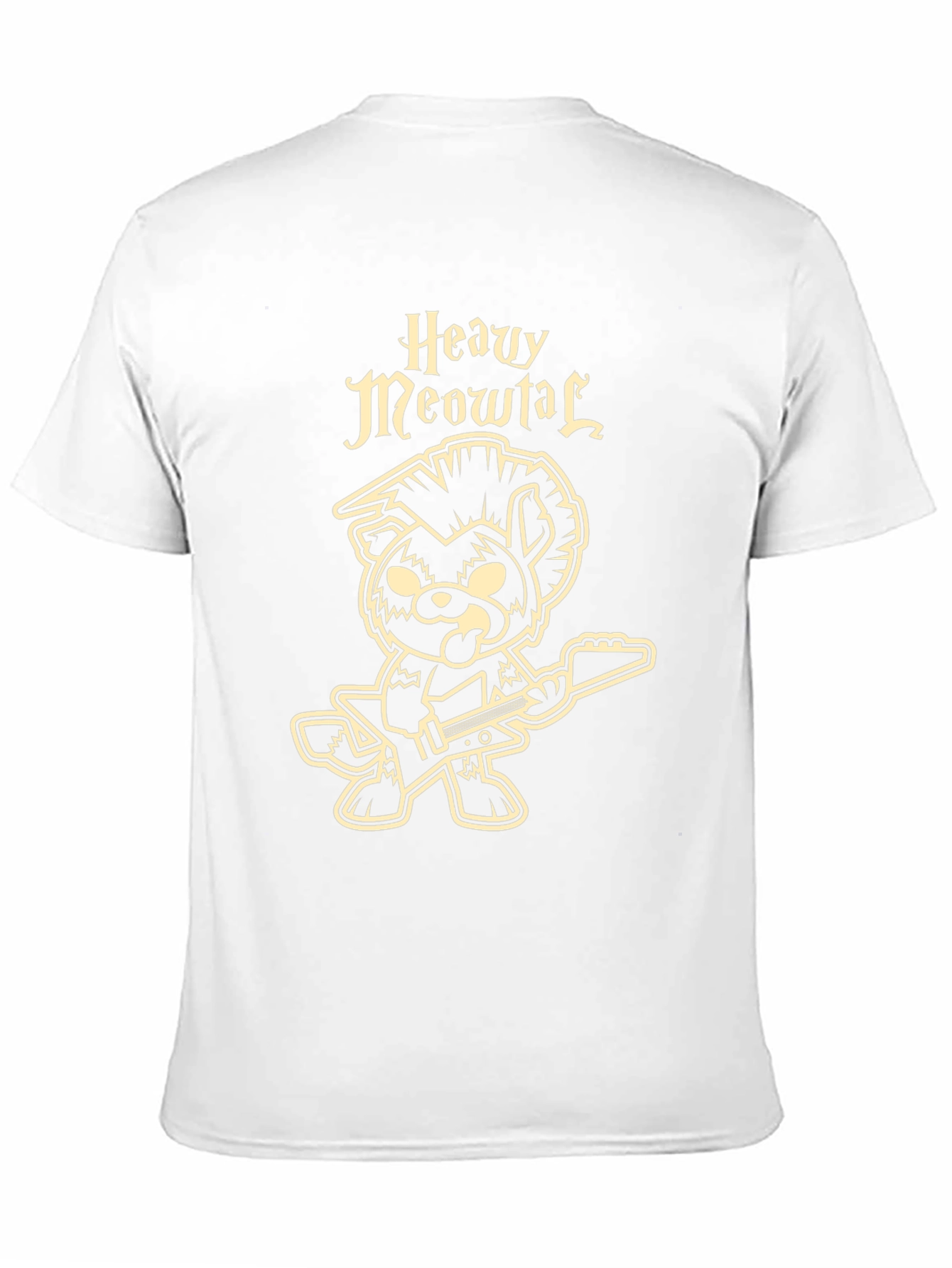 Heavy Meowtal T-Shirt - Rocker Cat Graphic Tee