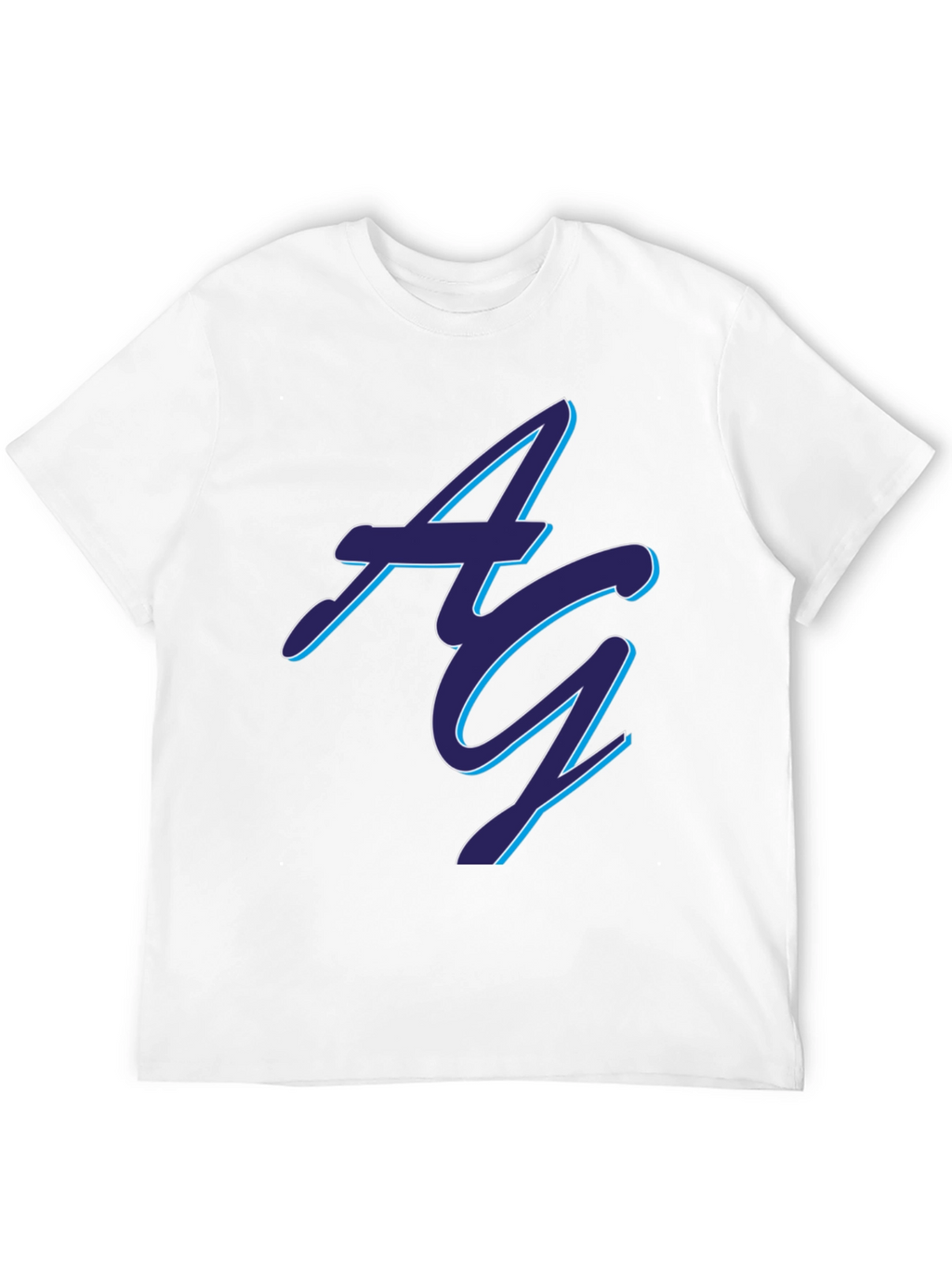 Stylish Black AG Graphic Tee - Soft Cotton Blend