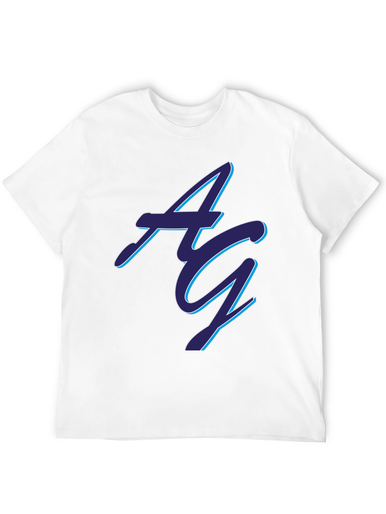 Stylish Black AG Graphic Tee - Soft Cotton Blend