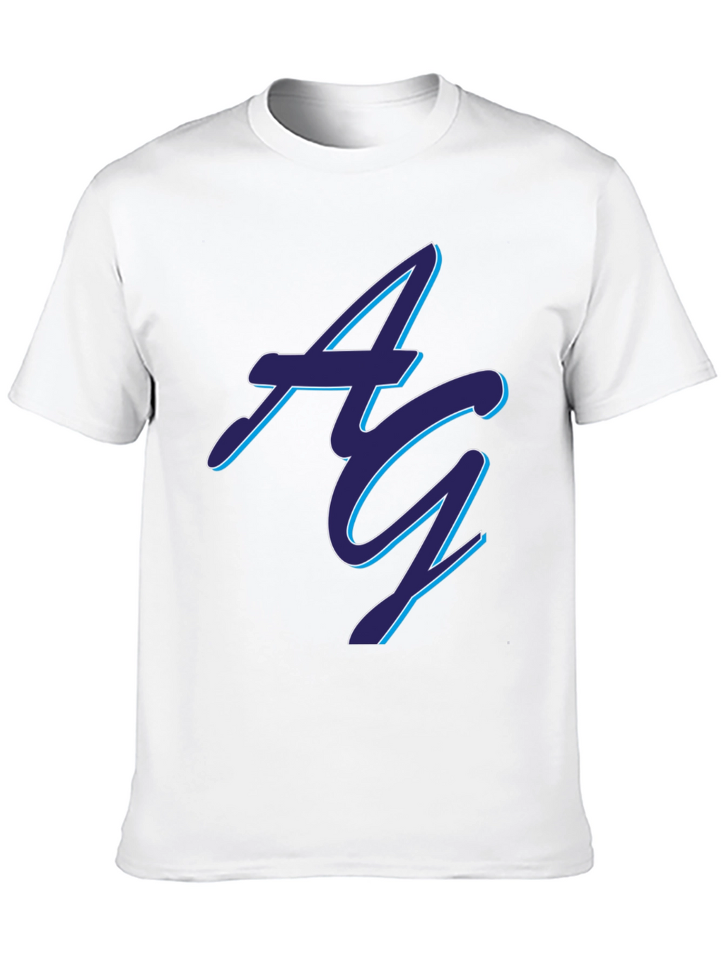 Stylish Black AG Graphic Tee - Soft Cotton Blend