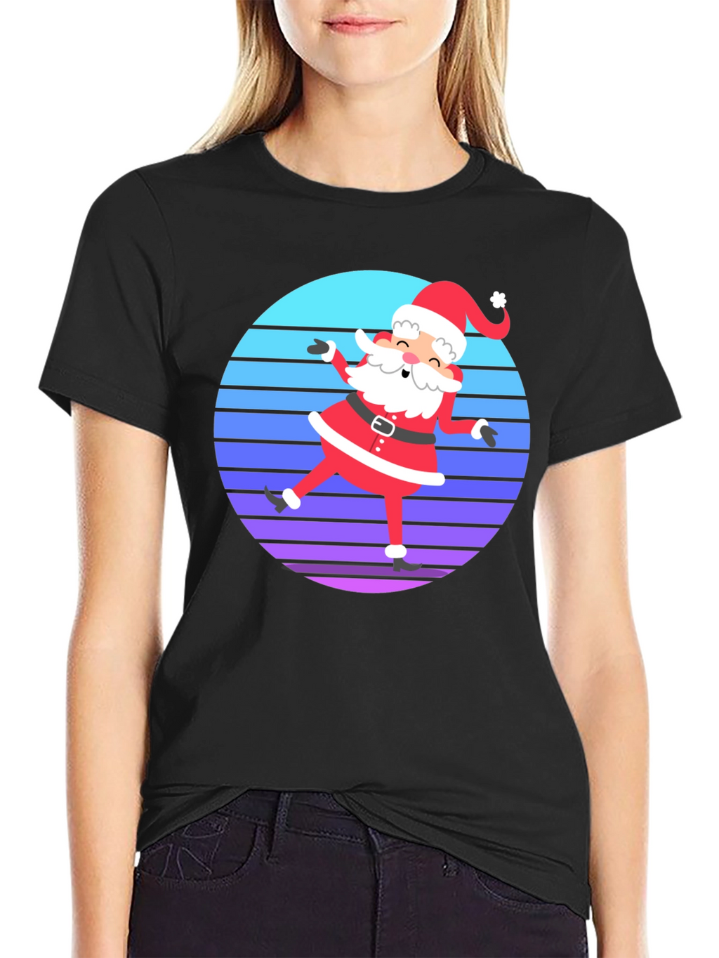 Santa Dab T-Shirt - Retro Holiday Style